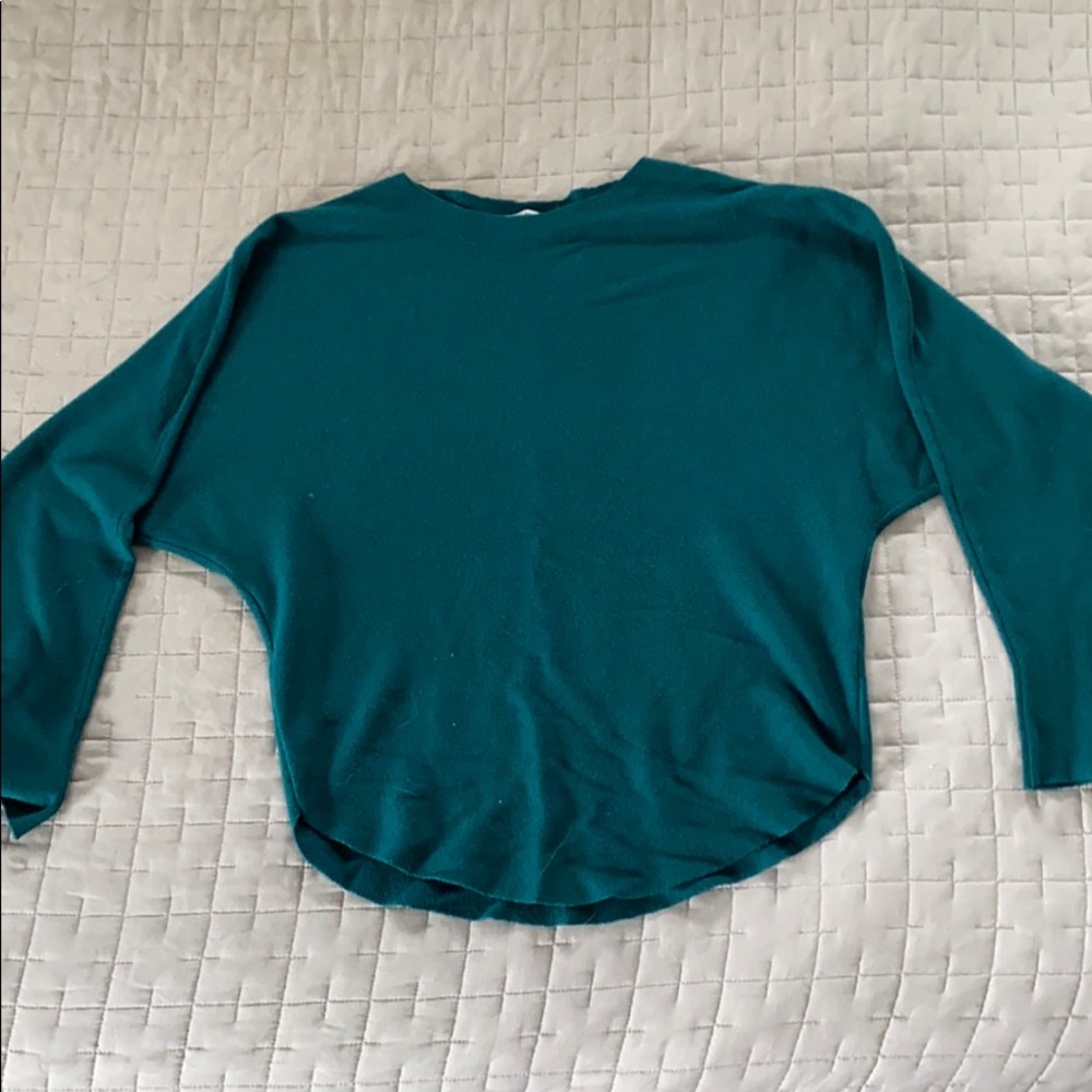 Teal slouchy sweater